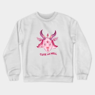 Cute as hell Baphomet Strawberry Crewneck Sweatshirt